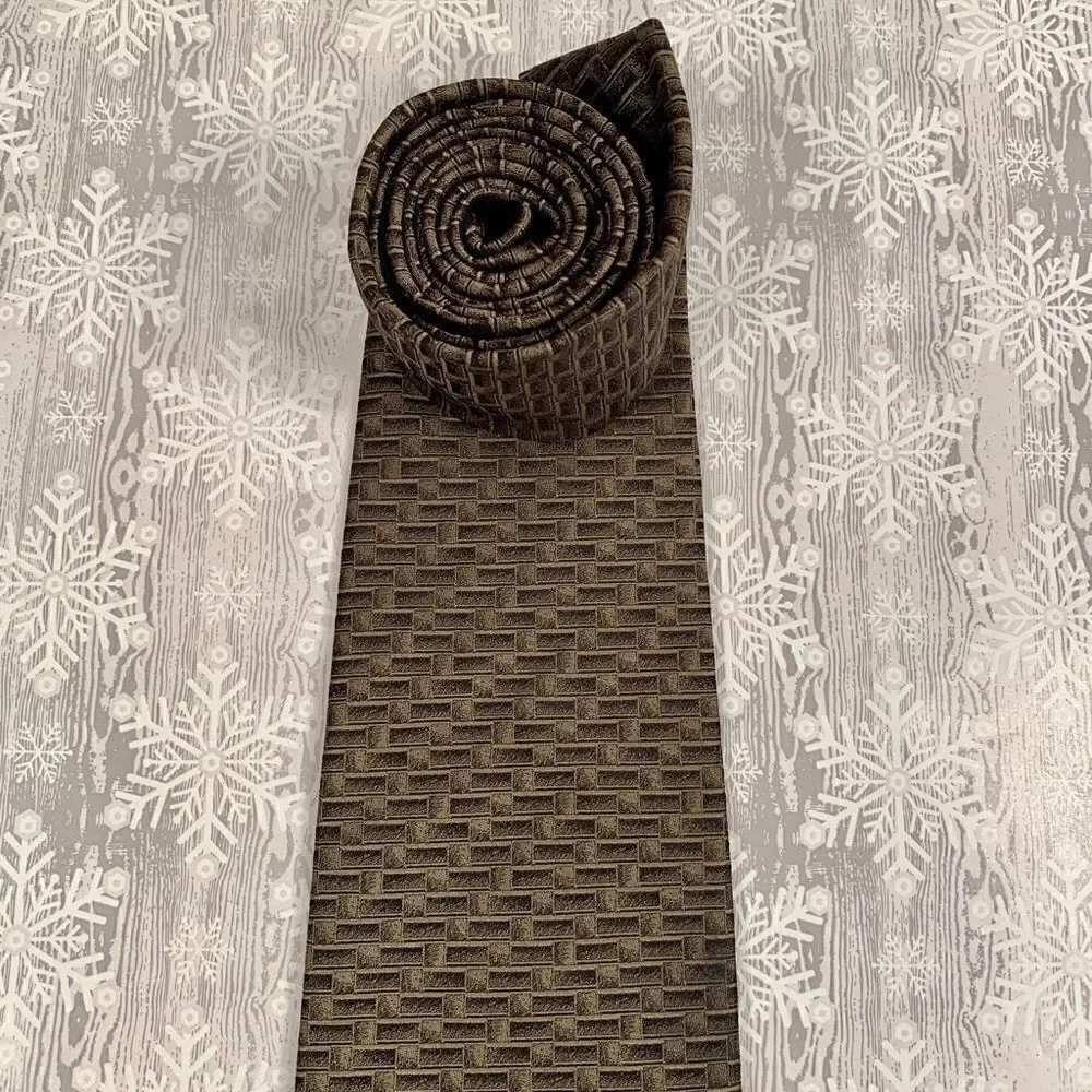 OLIVE GREEN SILK TIE by DKNY 60”